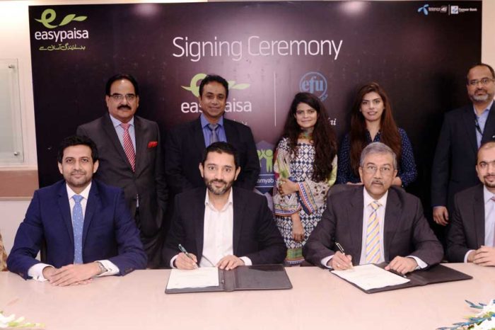 Easypaisa Signs an Agreement with EFU Life for Collection of Insurance Premium