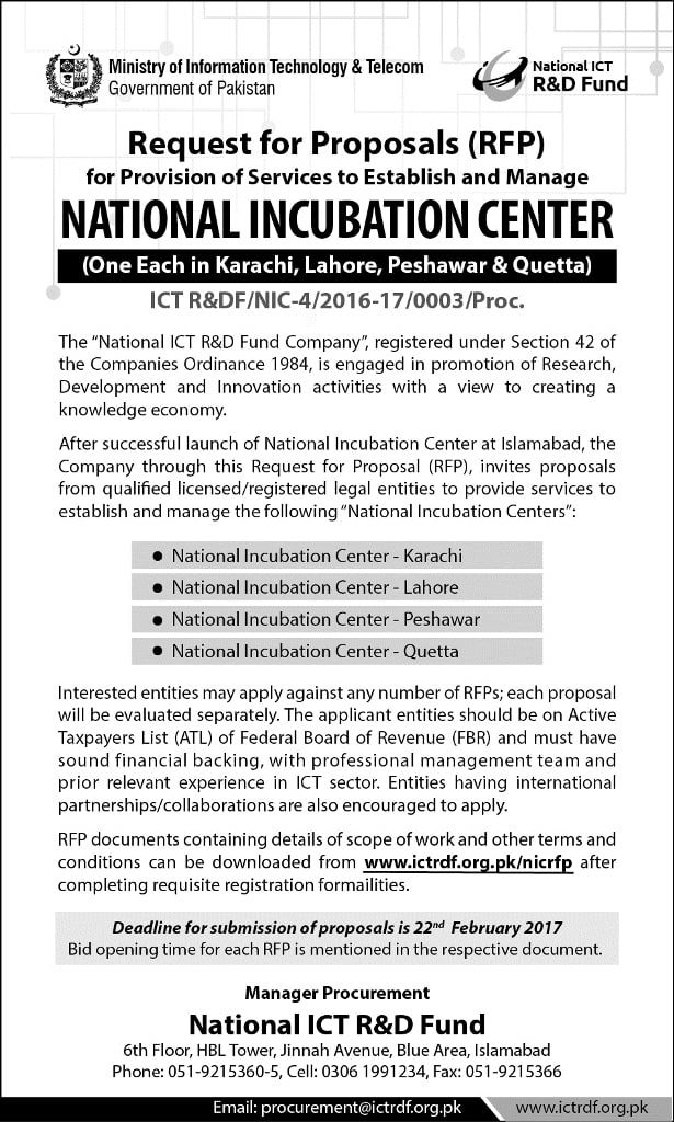 National Incubation Center