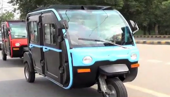 Air-conditioned electric rickshaw has been introduced in Pakistan