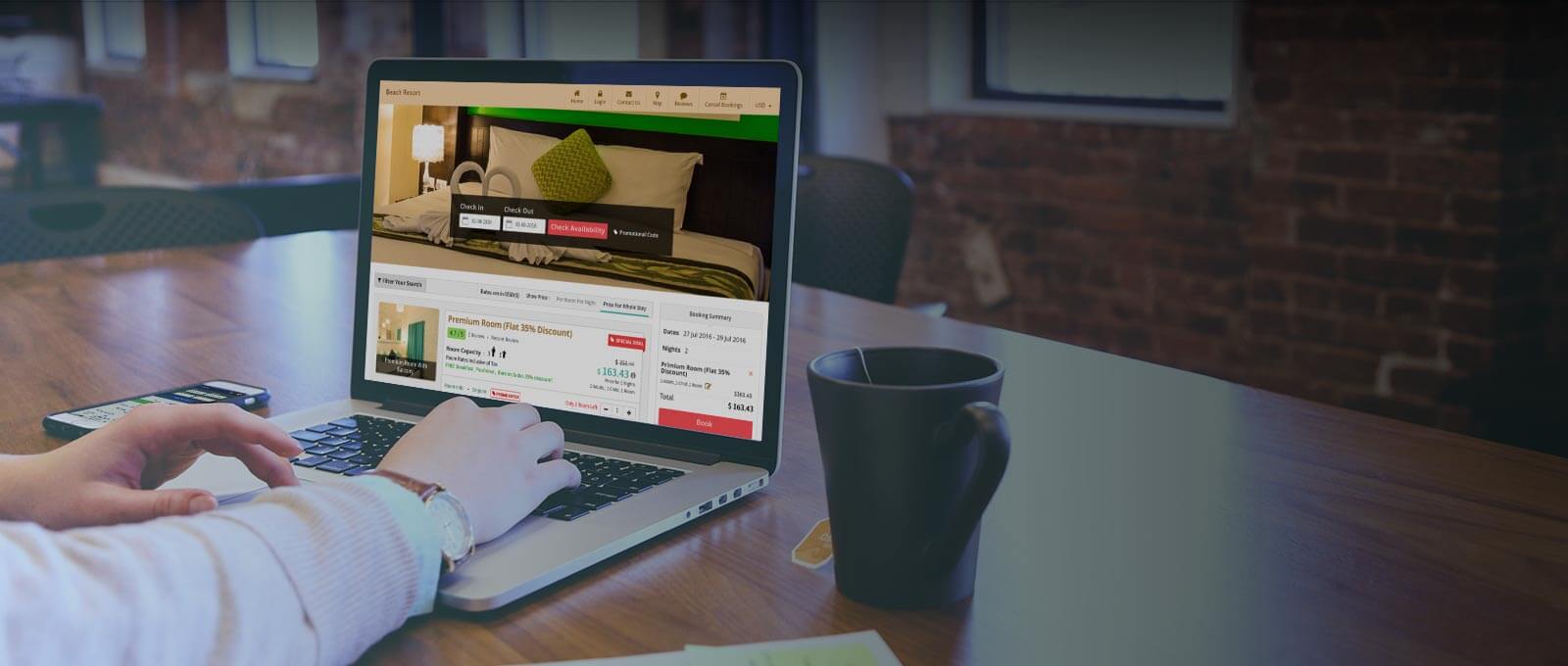 Online hotel bookings