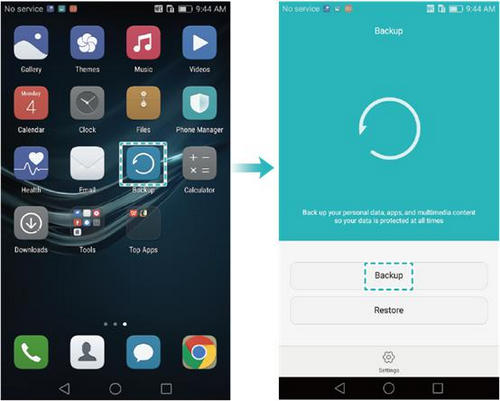 How to move data to Huawei smartphone