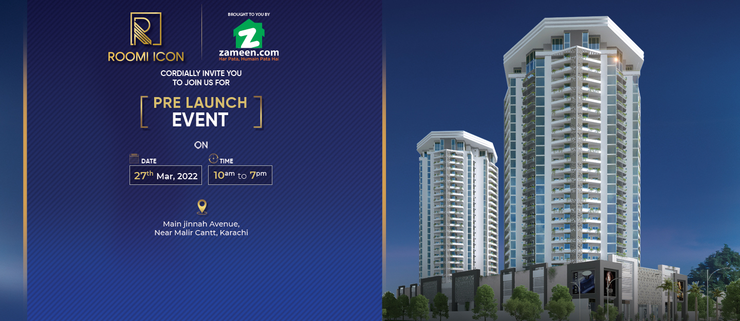 Zameen.com Acquires Sales & Marketing Rights for Karachi’s Upcoming Residential Project Roomi Icon