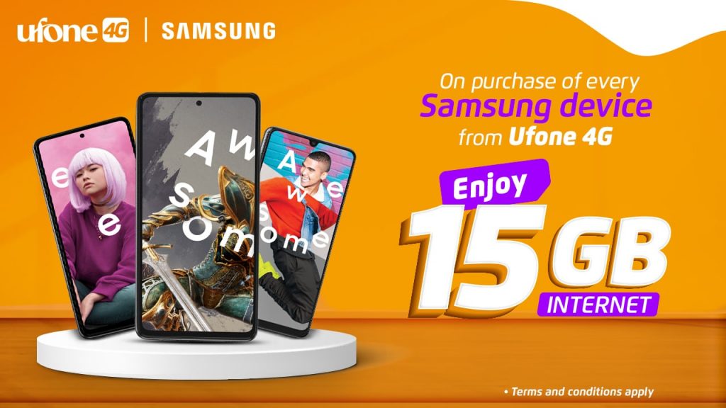 Ufone 4G Offers Free 15GB Data on Purchase of Samsung Device