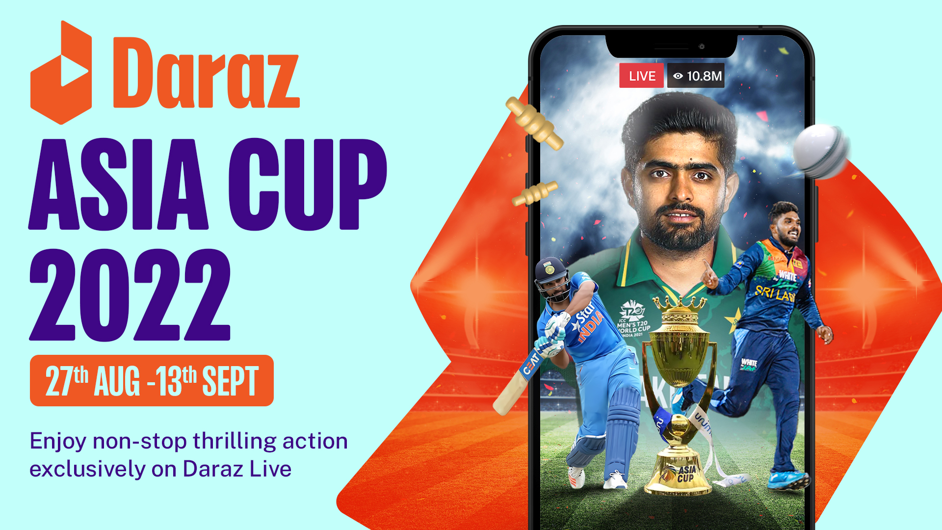 Daraz Becomes Digital Streaming Partner for Asia Cup 2022 in Pakistan