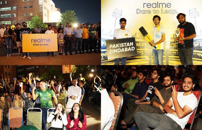 In Support of Flood Victims, realme screened the Finale of Asia Cup 2022 at UCP Lahore