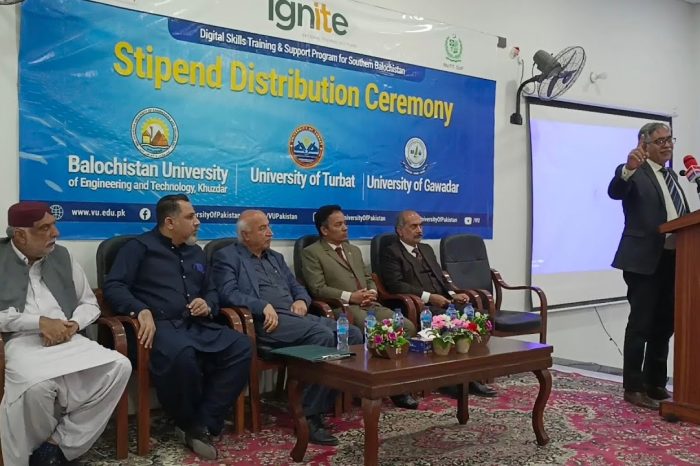 VU and Ignite  Distributed Stipends to DigiSkills Freelancers of Southern Balochistan