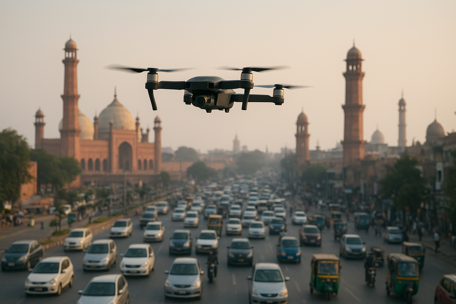 Traffic Control in Lahore